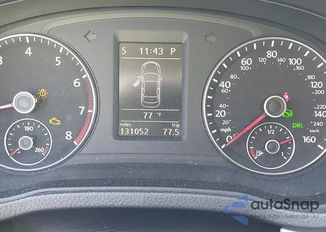 2012 Volkswagen Passat 2.5L Se z USA, uszkodzony, nr VIN 1VWBP7A3XCC002571